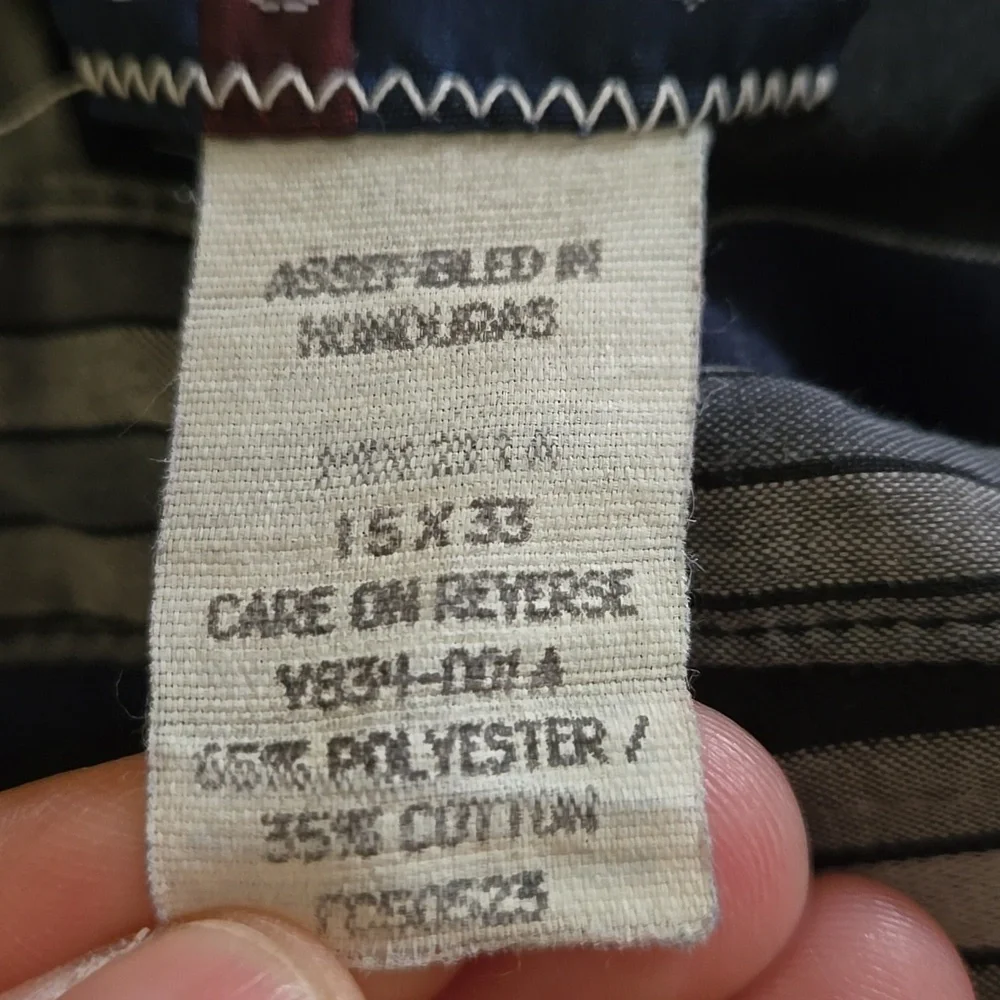 Vintage Wrangler Single Needle Striped Men's Shirt - Black and Gray Pearl Snap